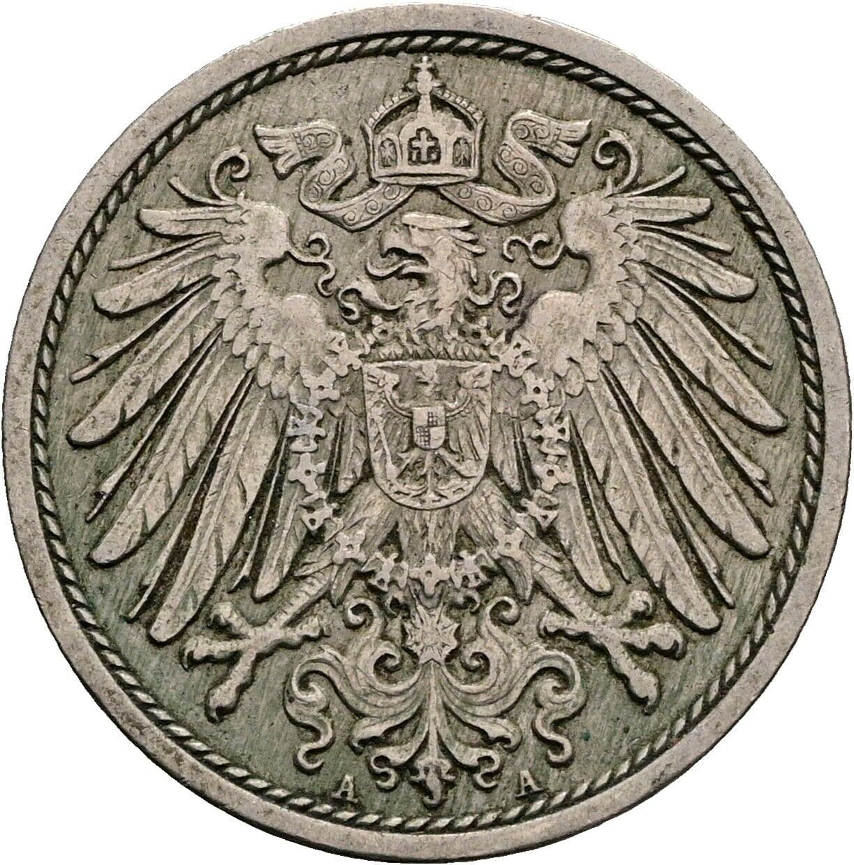 10 Pfennig 1911 A – Rückseite