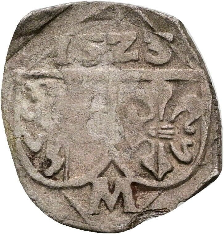 Pfennig Matthäus Lang von Wellenburg 1519-1540 1523 – Vorderseite