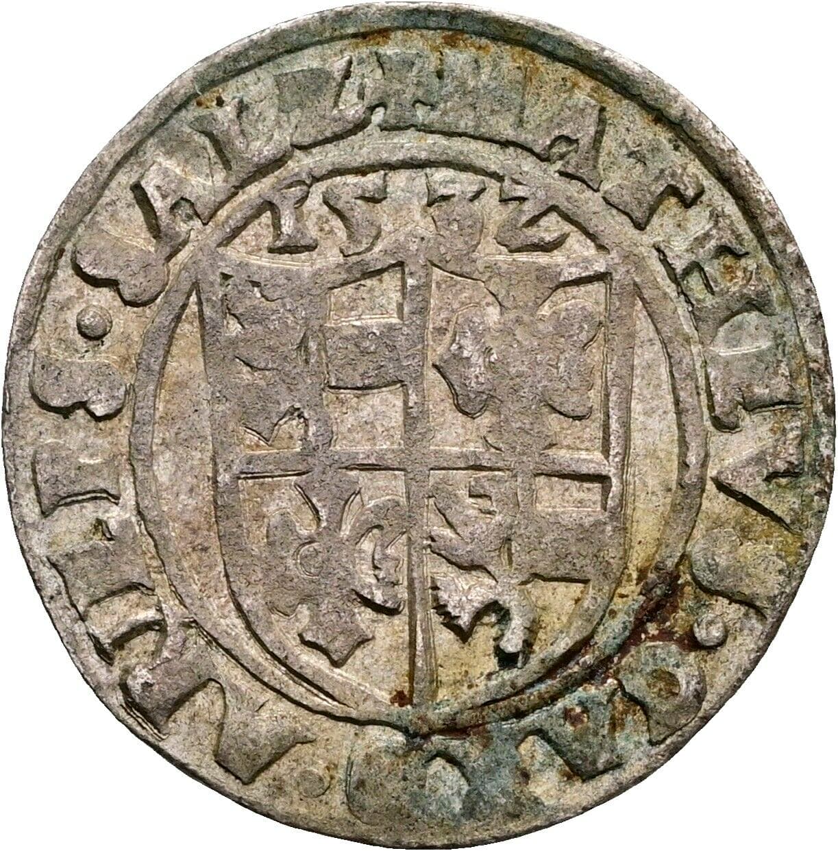 Halbbatzen Matthäus Lang von Wellenburg 1519-1540 1532 – Rückseite