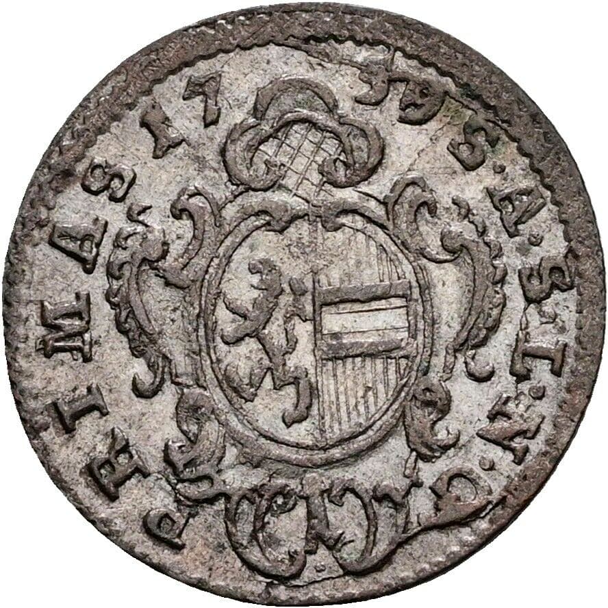 Kreuzer Sigismund III. Graf Schrattenbach 1753-1771 1759 – Vorderseite
