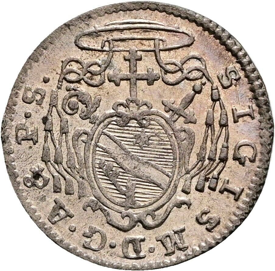 Kreuzer Sigismund III. Graf Schrattenbach 1753-1771 1756 – Rückseite