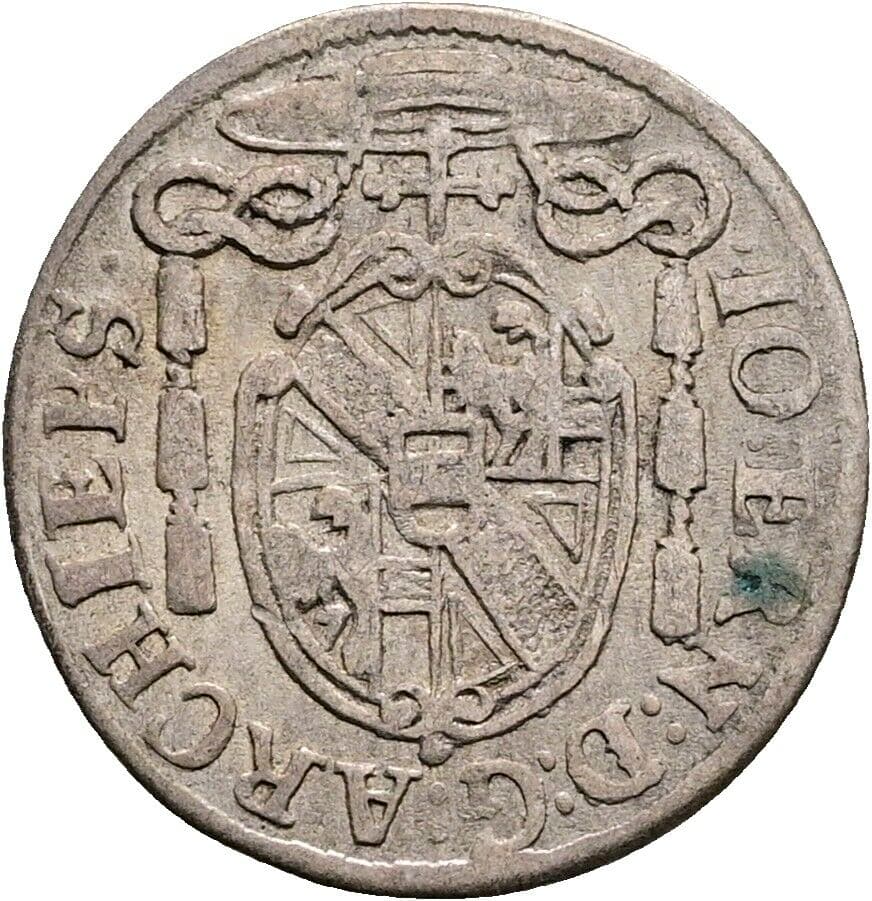 Kreuzer Johann Ernst Thun-Hohenstein 1698 – Rückseite
