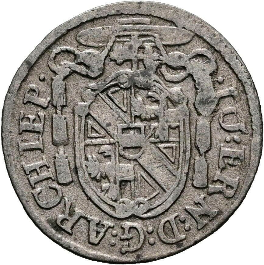 1 Kreuzer Johann Ernst Graf Thun-Hohenstein 1687-1709 1700 – Rückseite