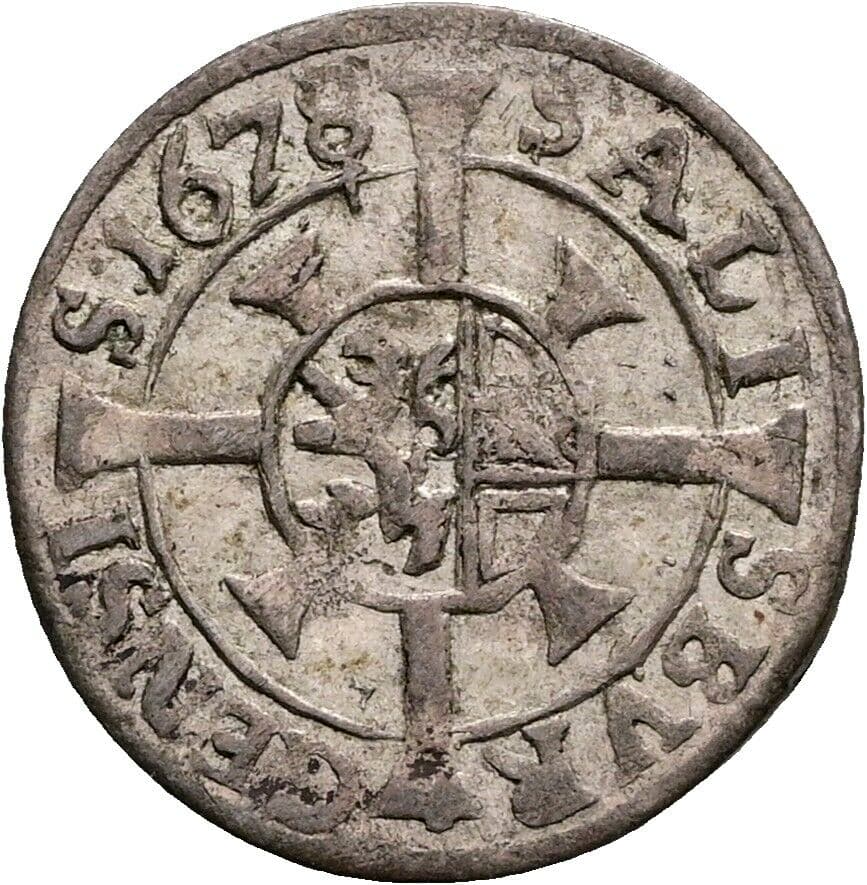 Kreuzer Max Gandolph Graf Kuenburg 1678 – Vorderseite