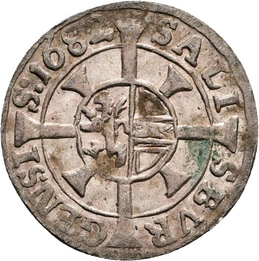 Kreuzer Max Gandolph Graf Kuenburg 1682 – Vorderseite