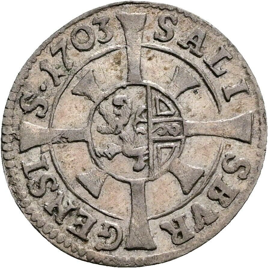 Kreuzer Johann Ernst Thun-Hohenstein 1687-1709 1703 – Vorderseite