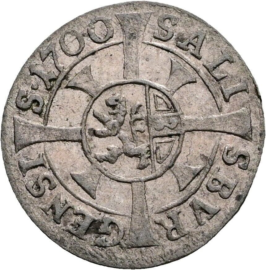 Kreuzer Johann Ernst Graf Thun-Hohenstein 1687-1709 1700, Salzburg – Vorderseite