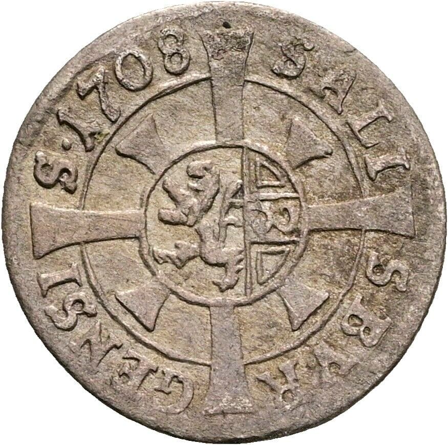 Kreuzer Johann Ernst Thun-Hohenstein 1687-1709 1708 – Vorderseite