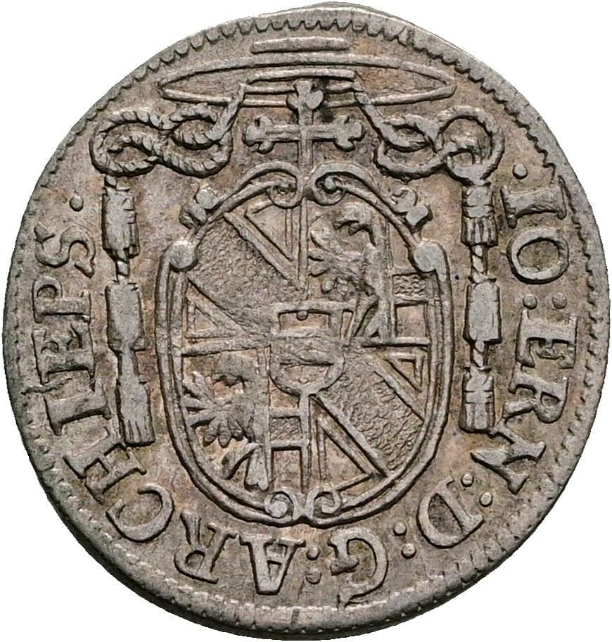 1 Kreuzer Johann Ernst Graf Thun-Hohenstein 1687-1709 1697 Salzburg – Rückseite