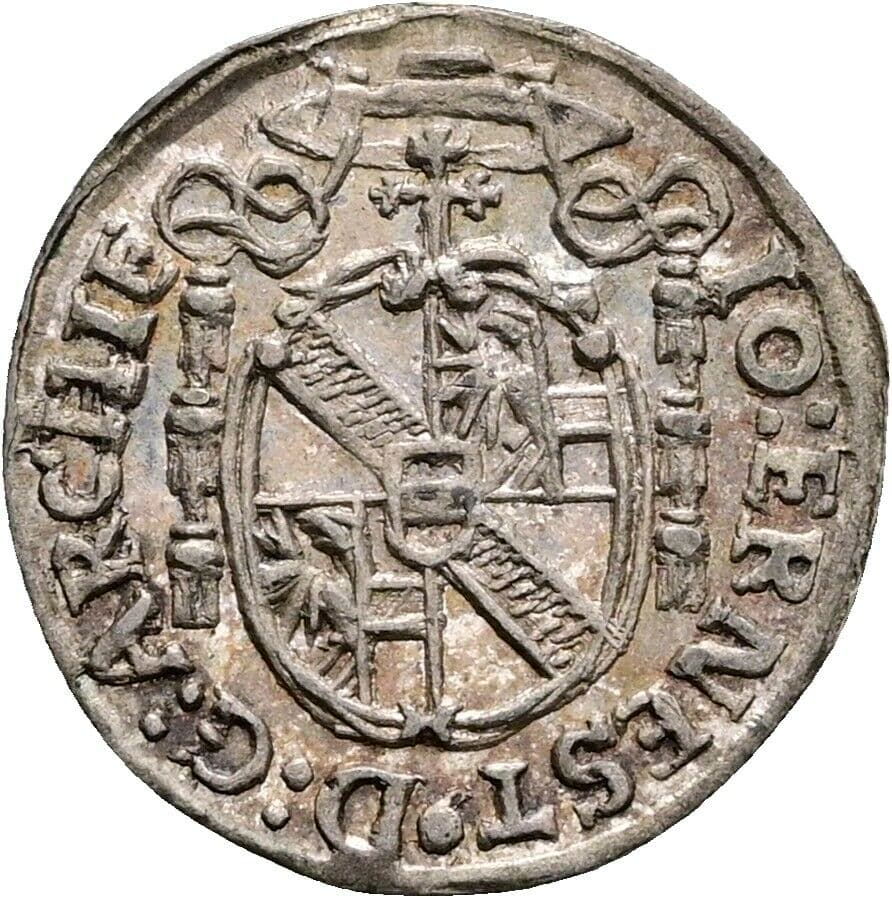 1 Kreuzer Johann Ernst Graf Thun-Hohenstein 1687-1709 1694 Salzburg – Rückseite