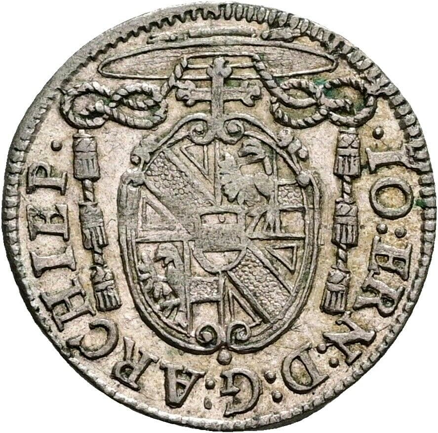Kreuzer Johann Ernst Thun-Hohenstein 1687-1709 1696 – Rückseite
