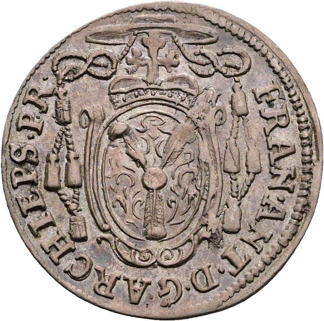 Halbbatzen Franz Anton Fürst von Harrach 1709-1727 1714 – Rückseite