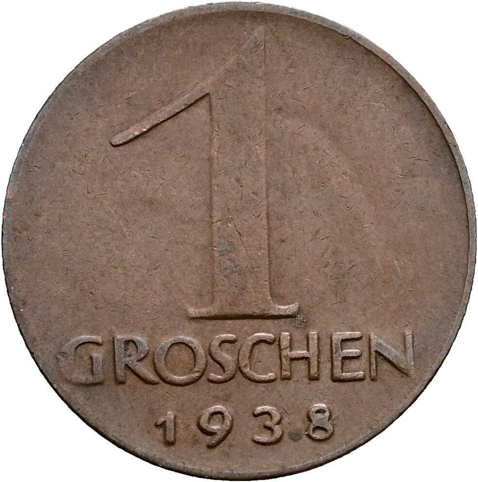 1 Groschen 1938 – Vorderseite