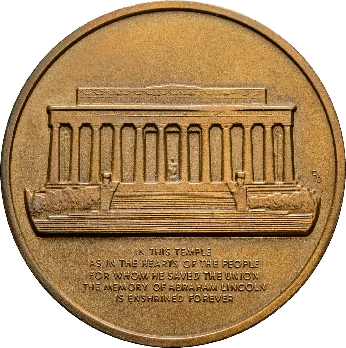 Moderne Kupfermedaille