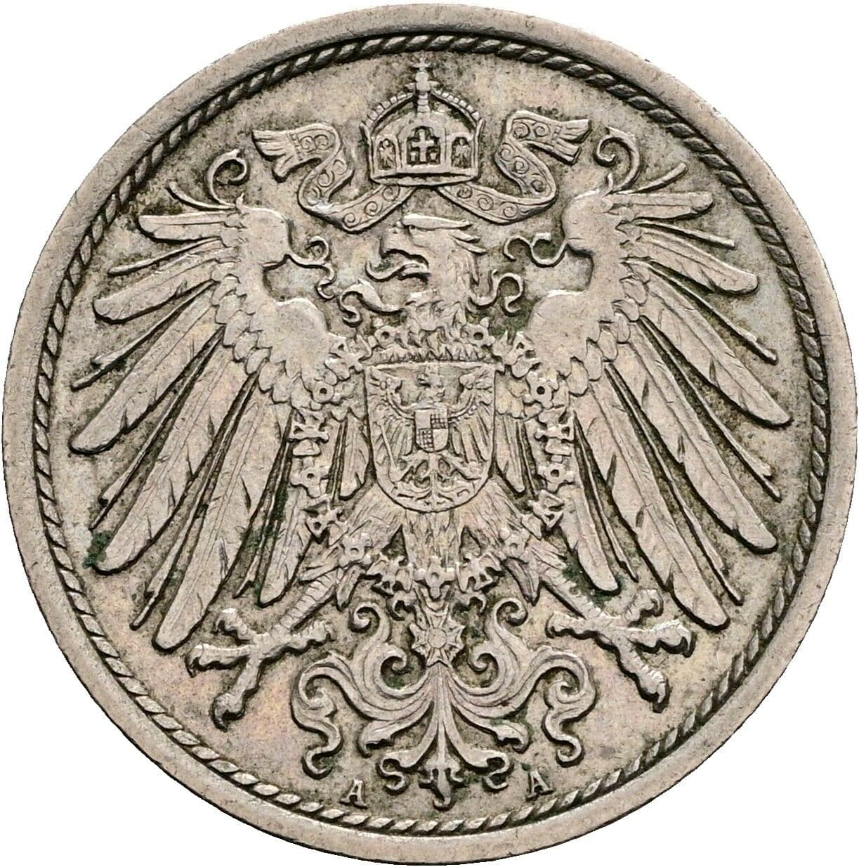 10 Pfennig 1915 A – Rückseite