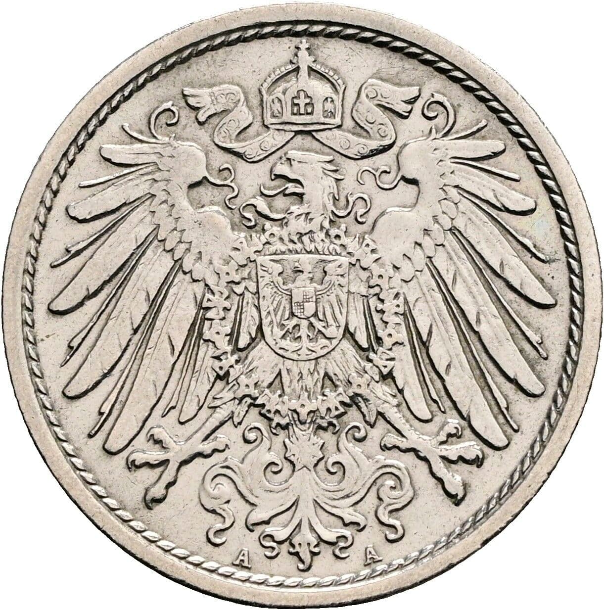 10 Pfennig 1915 A – Rückseite