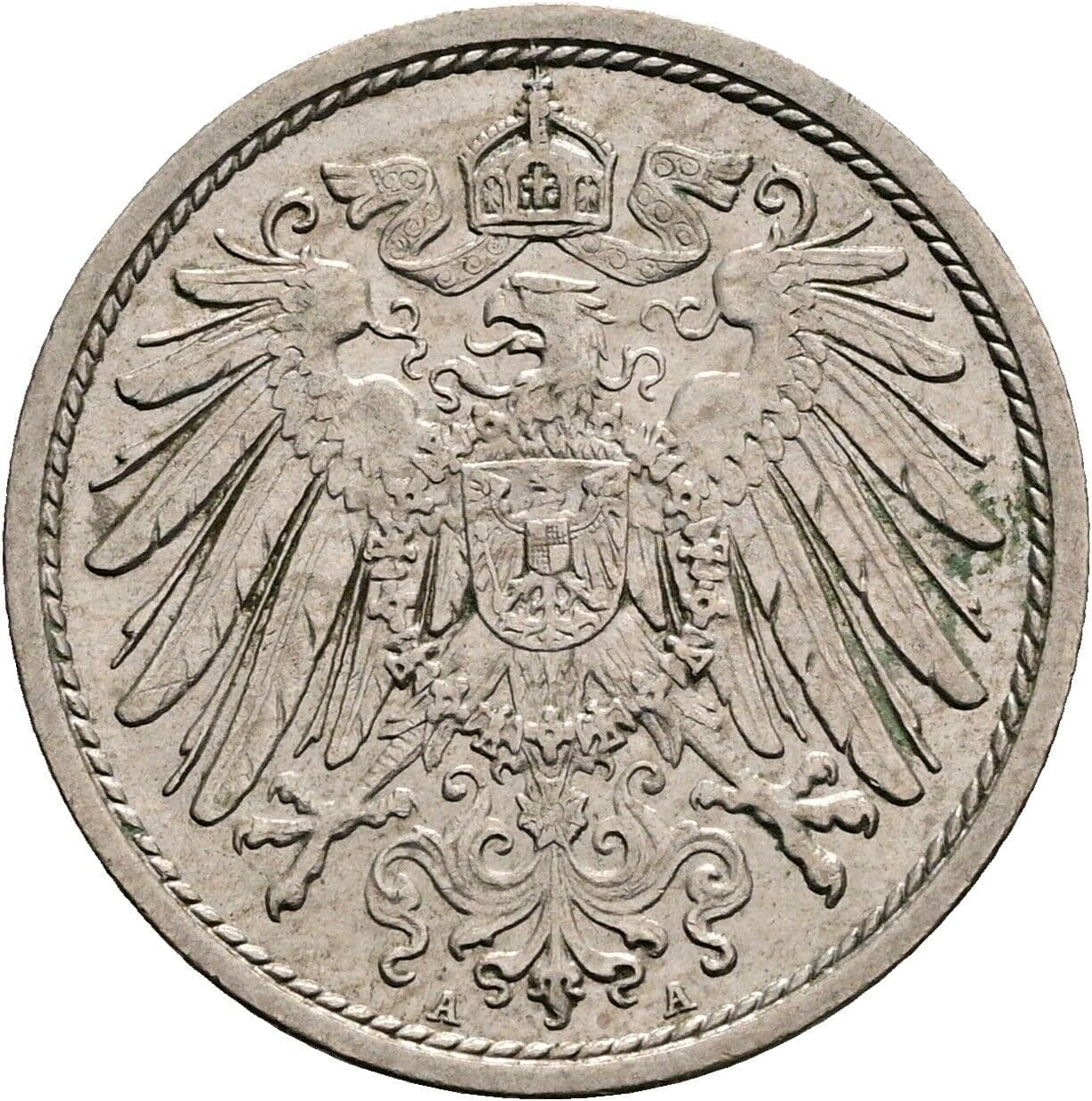 10 Pfennig 1913 A – Rückseite