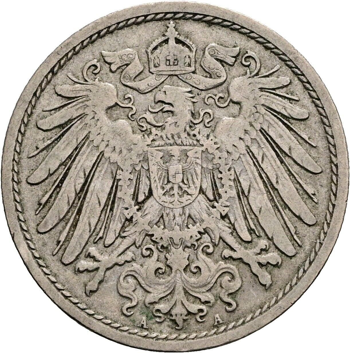 10 Pfennig 1904 A – Rückseite