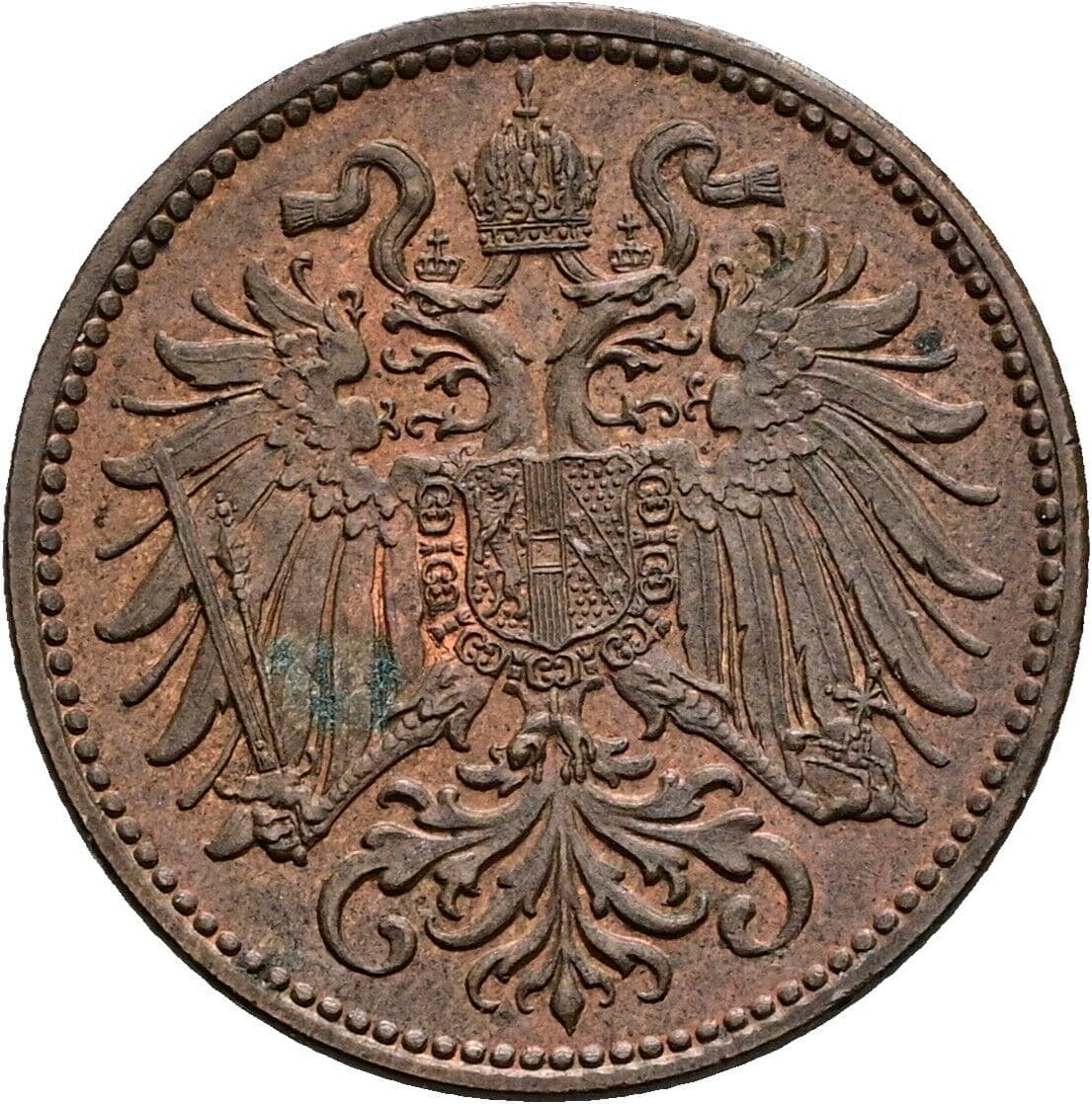 2 Heller Franz Joseph I. 1848-1916 1914 – Rückseite