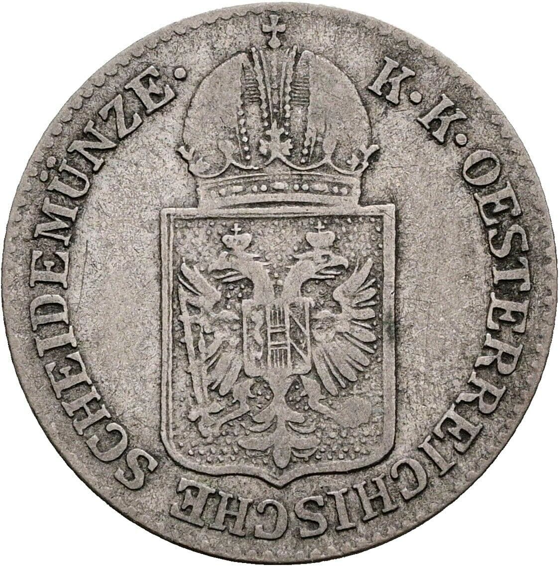 6 Kreuzer Franz Joseph I. 1848-1916 1849 A – Rückseite