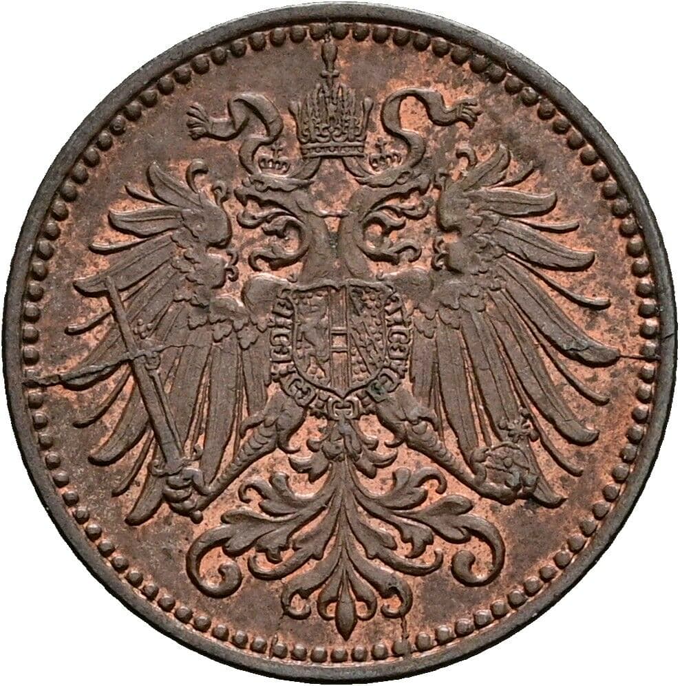 1 Heller Franz Joseph I. 1848-1916 1902 – Rückseite
