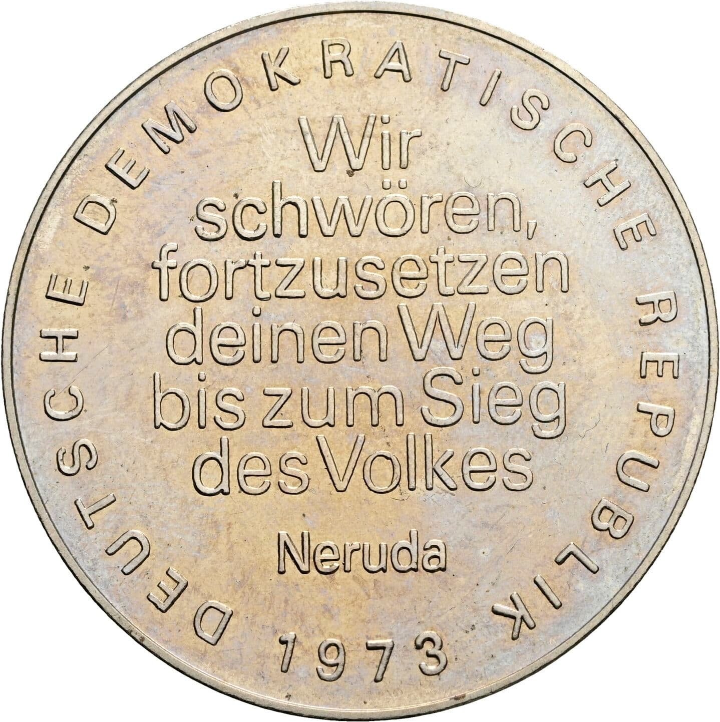 Medaille, Pablo Neruda