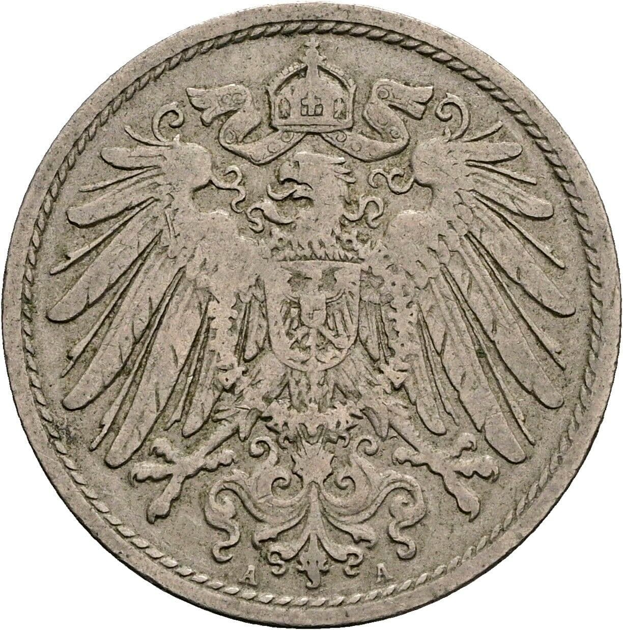 10 Pfennig 1900 A – Rückseite