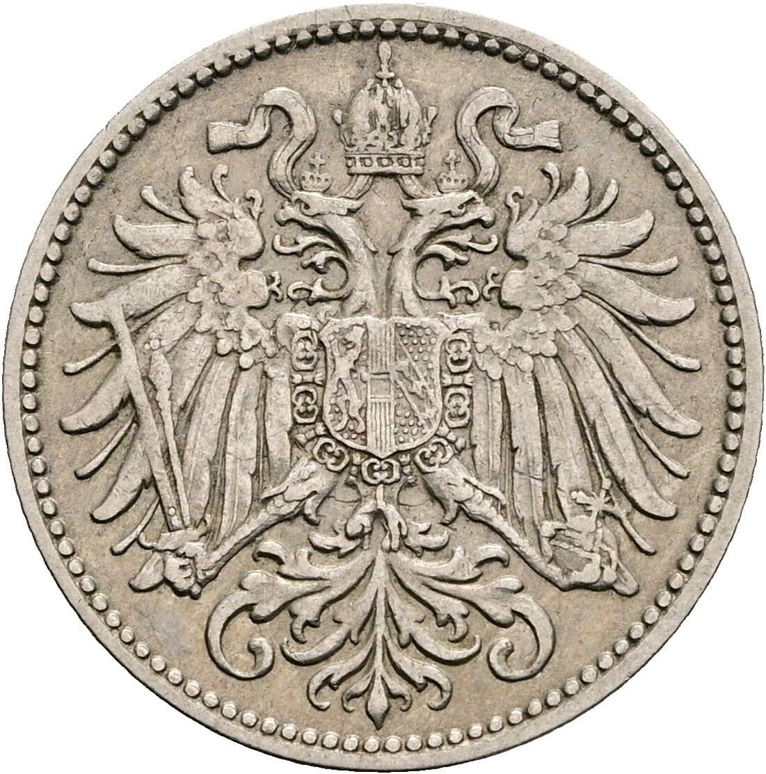 10 Heller Franz Joseph I. 1848-1916 1895 – Rückseite