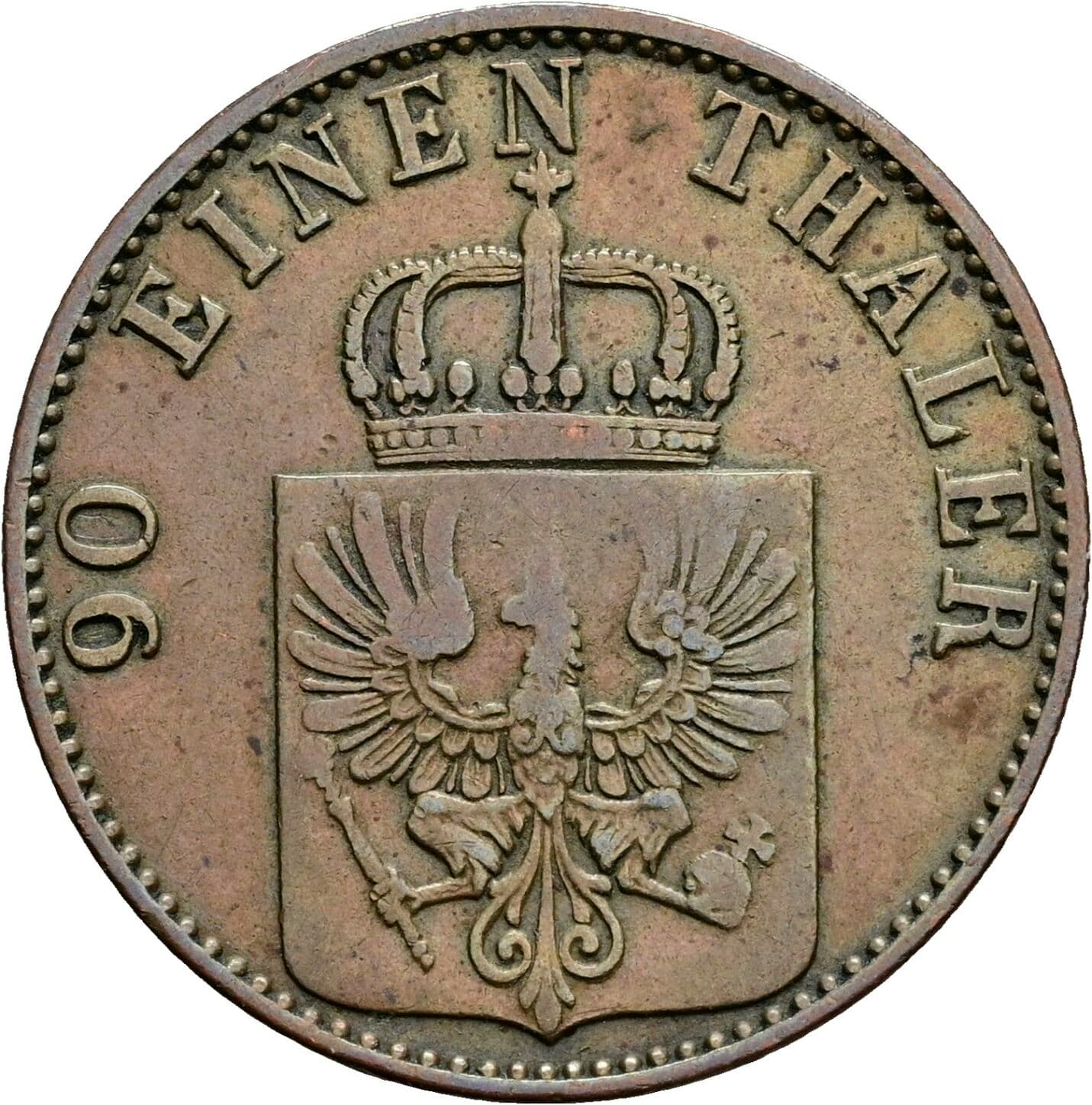 5 Pfennige 1868 C – Rückseite