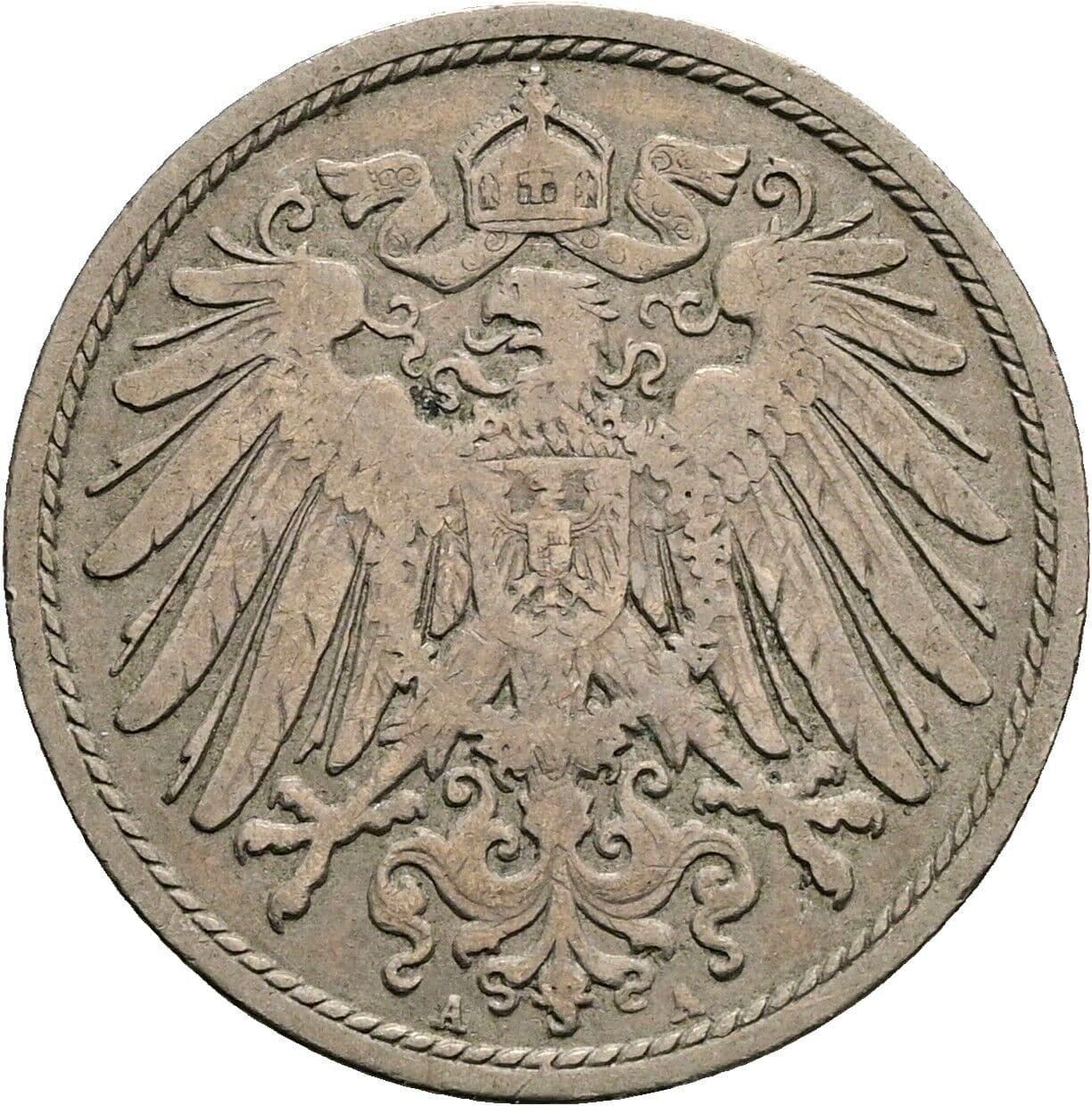 10 Pfennig 1900 A – Rückseite