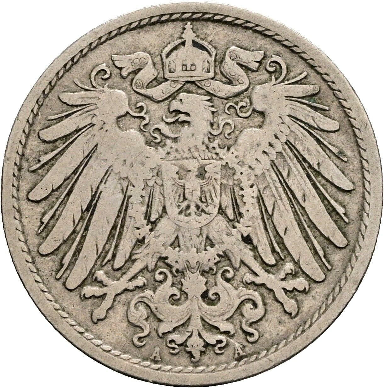 10 Pfennig 1899 A – Rückseite