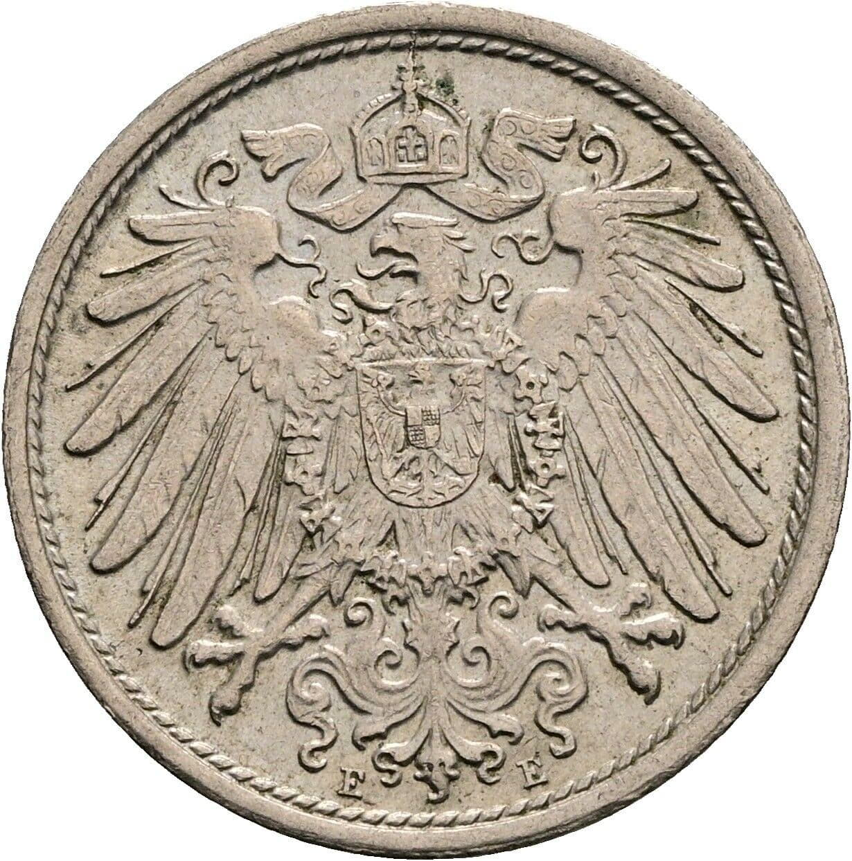 10 Pfennig 1914 E – Rückseite