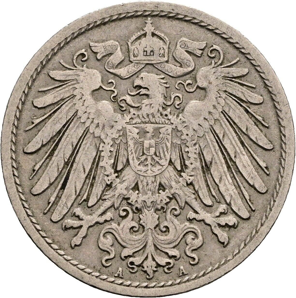 10 Pfennig 1900 A – Rückseite