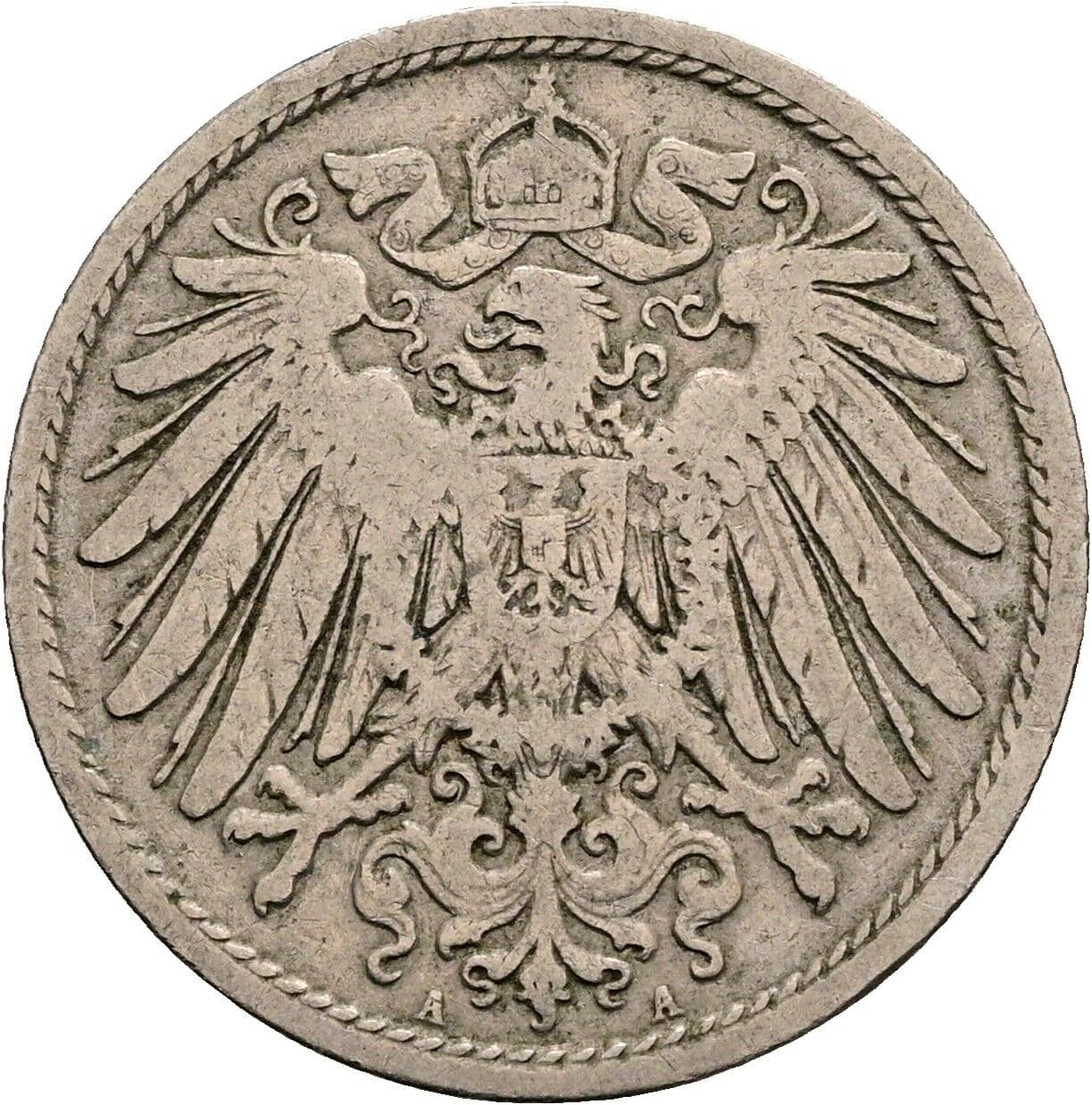 10 Pfennig 1900 A – Rückseite