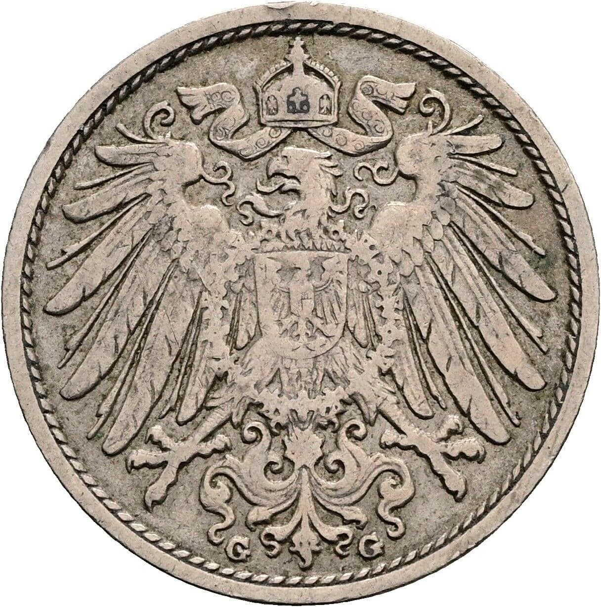 10 Pfennig 1903 G – Rückseite