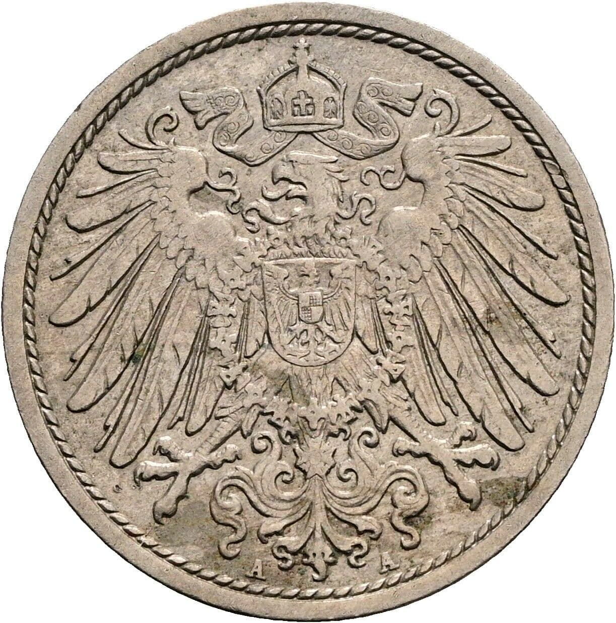 10 Pfennig 1912 A – Rückseite