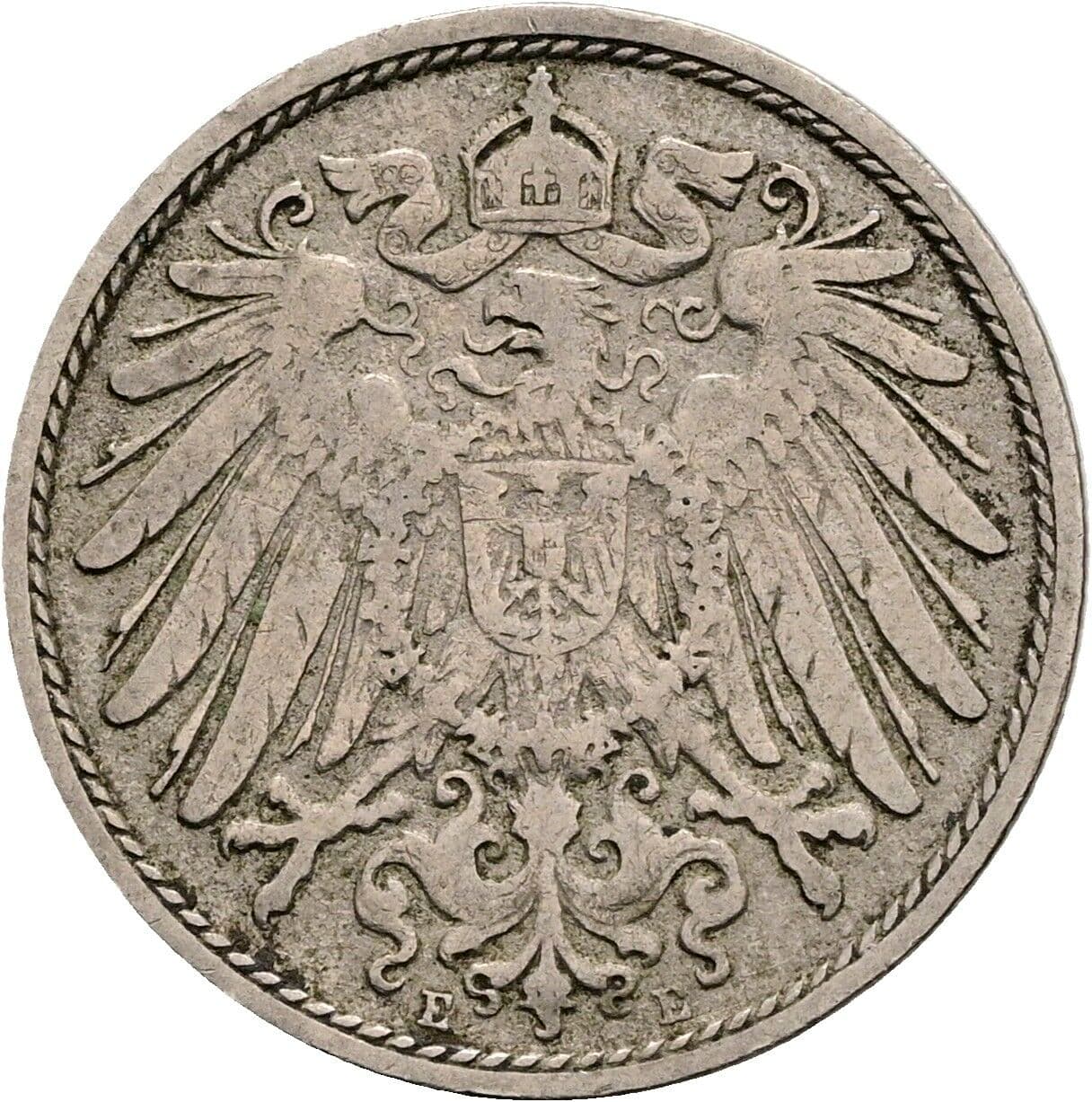 10 Pfennig 1903 E – Rückseite