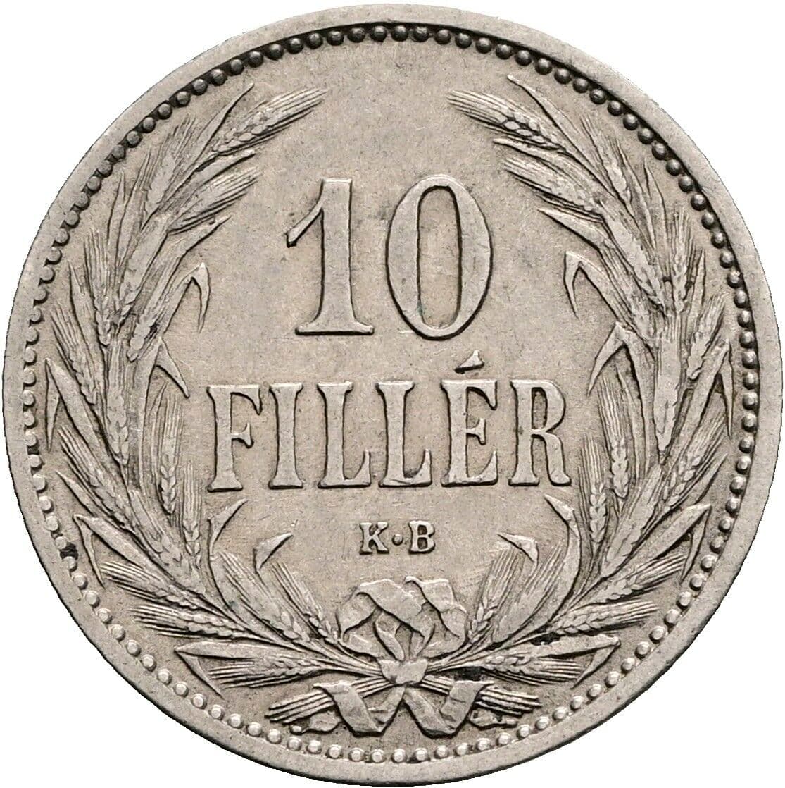 10 Filler Franz Joseph I. 1848-1916 1908 KB – Vorderseite