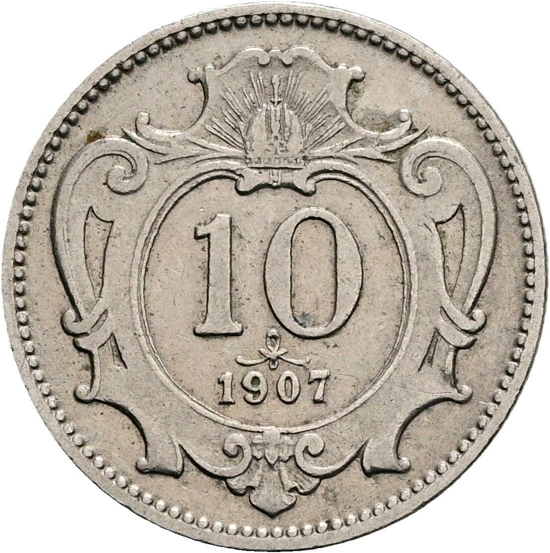 10 Heller Franz Joseph I. 1848-1916 1907 – Vorderseite