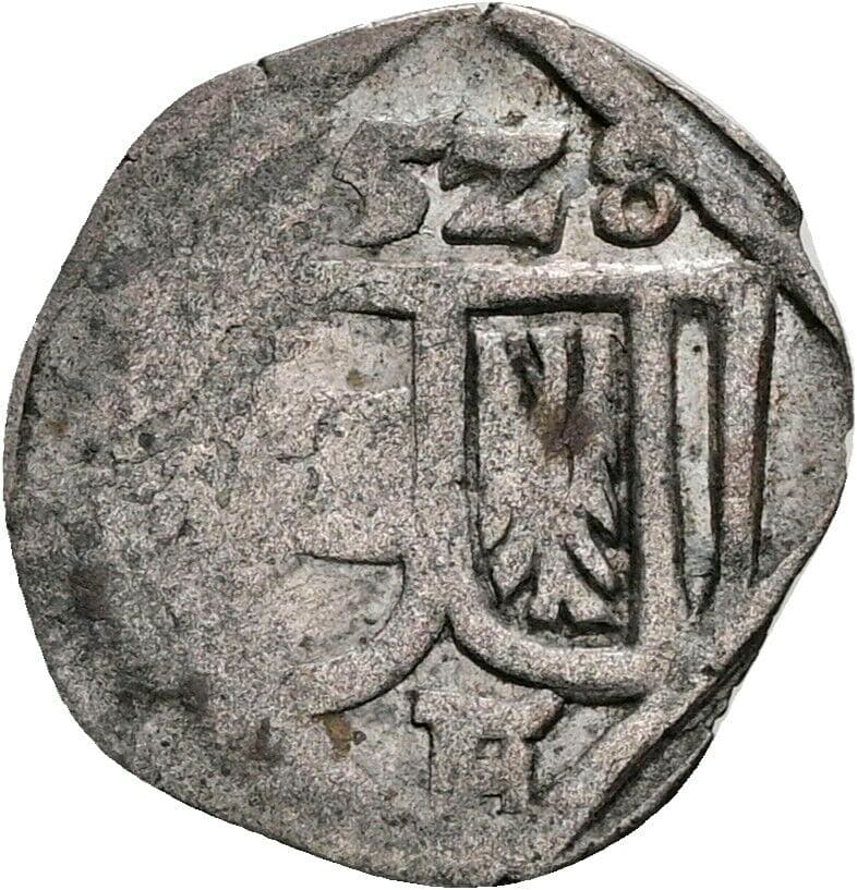 Pfennig Ferdinand I. 1528 Linz – Vorderseite
