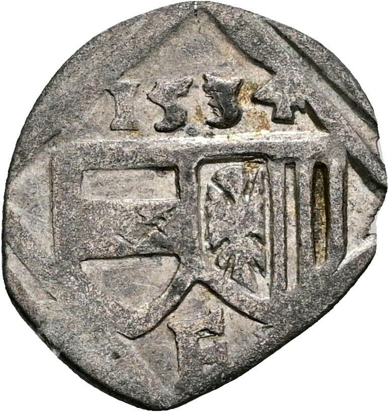 Pfennig Ferdinand I. 1534 Linz – Vorderseite