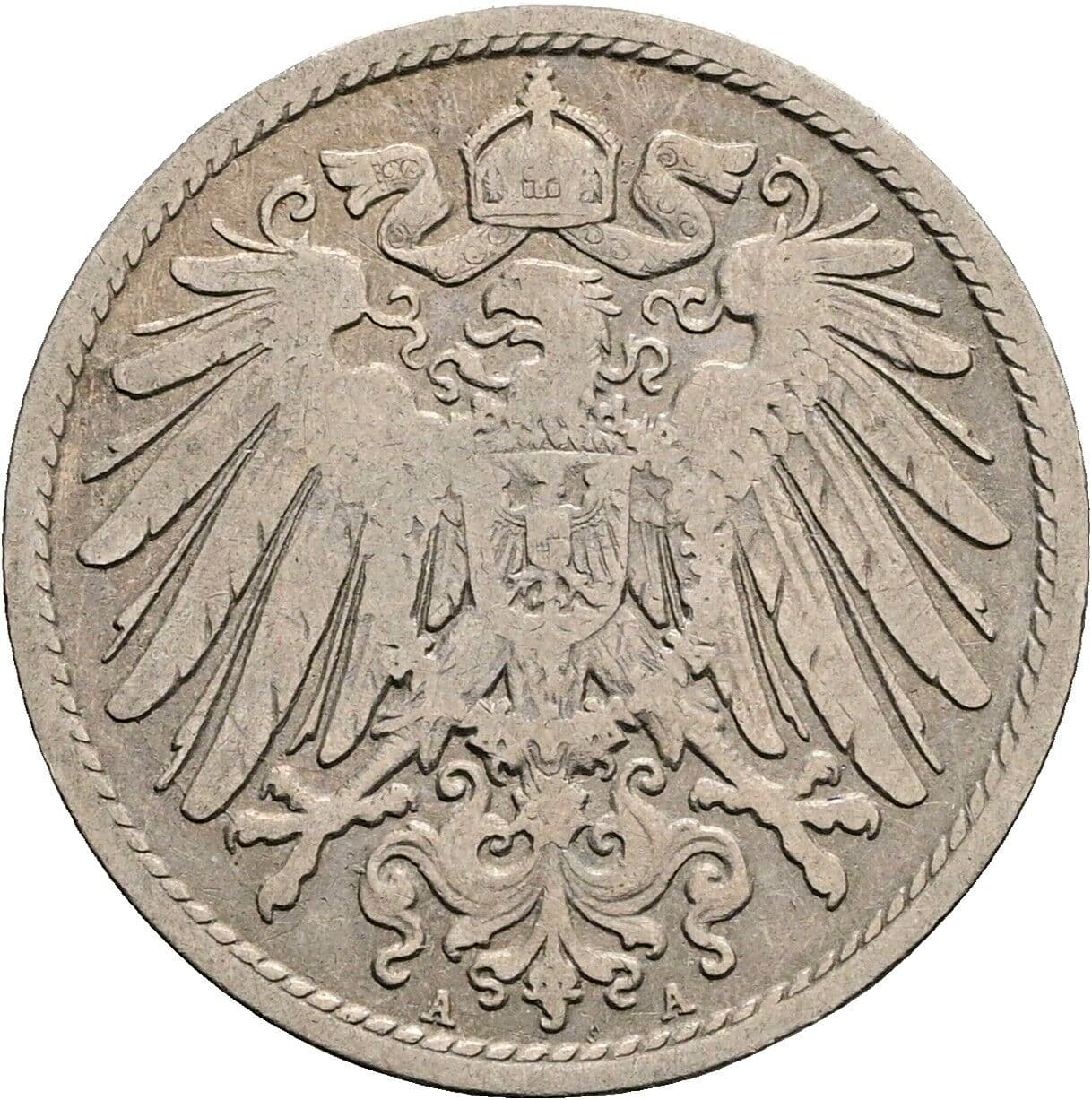 10 Pfennig 1900 A – Rückseite