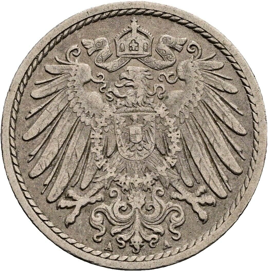 5 Pfennig 1903 A – Rückseite