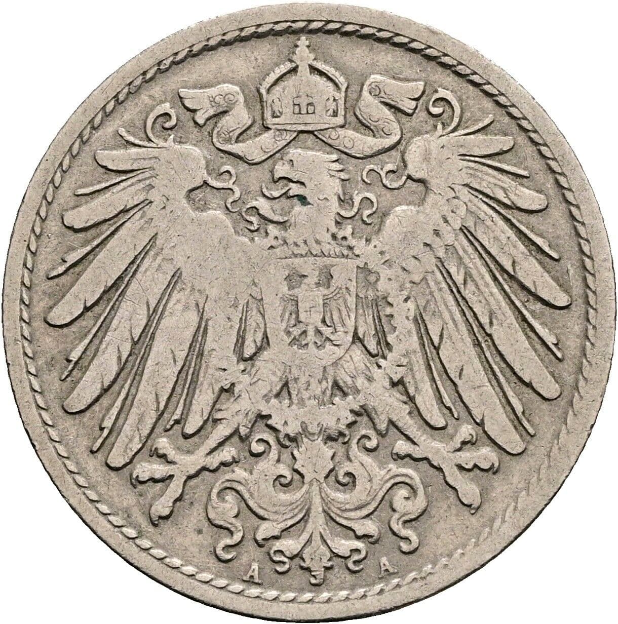 10 Pfennig 1900 A – Rückseite