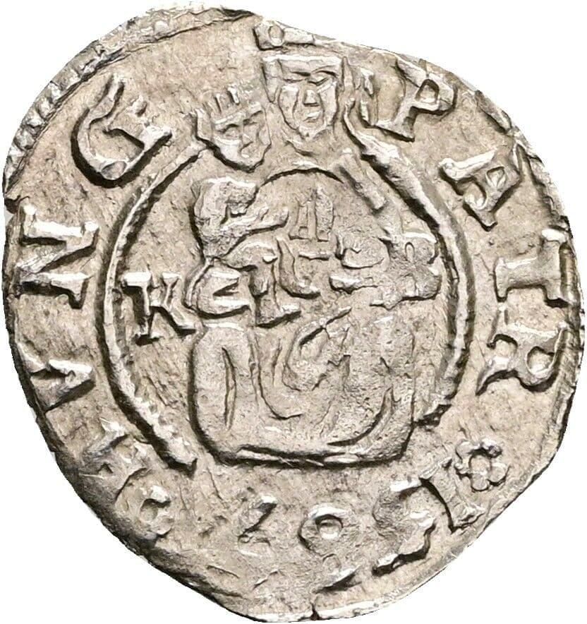 Denar Rudolph II. 1587 KB – Vorderseite