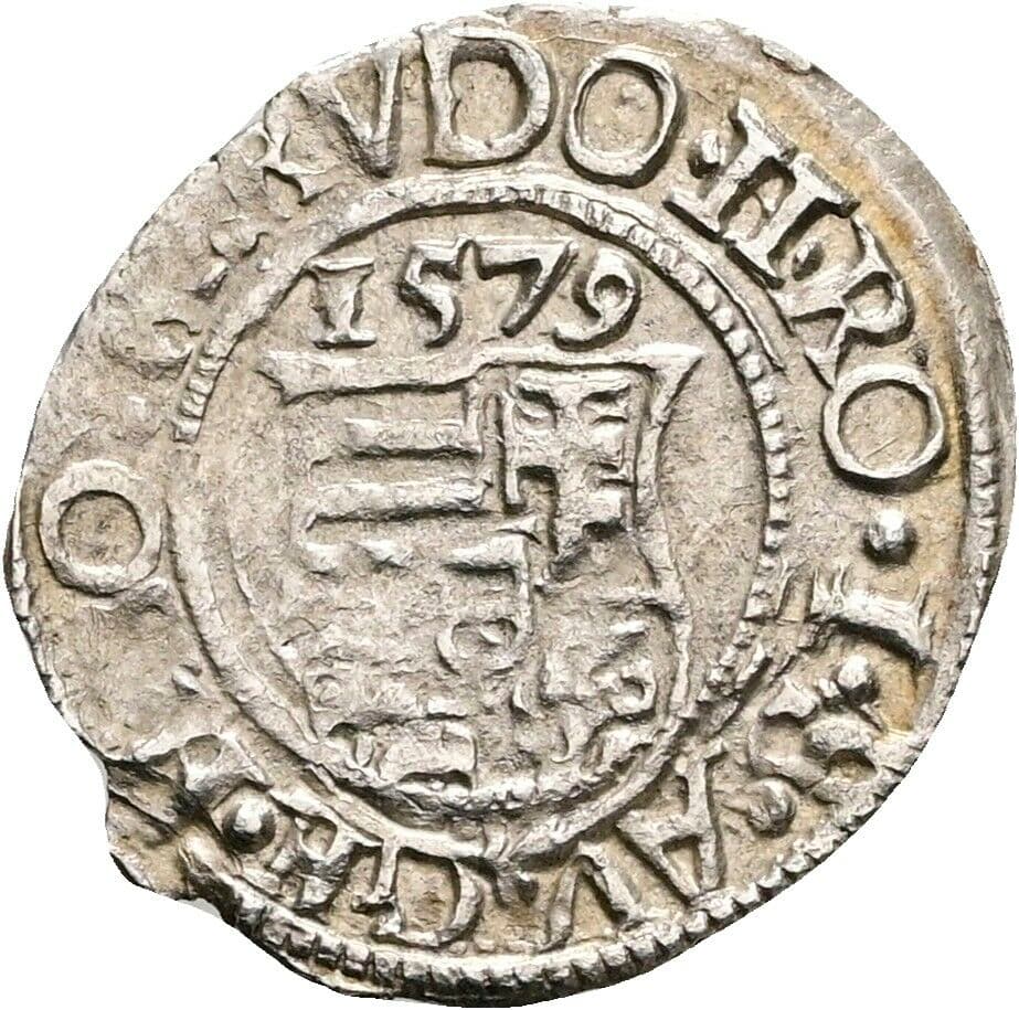 Denar Rudolph II. 1579 KB – Rückseite