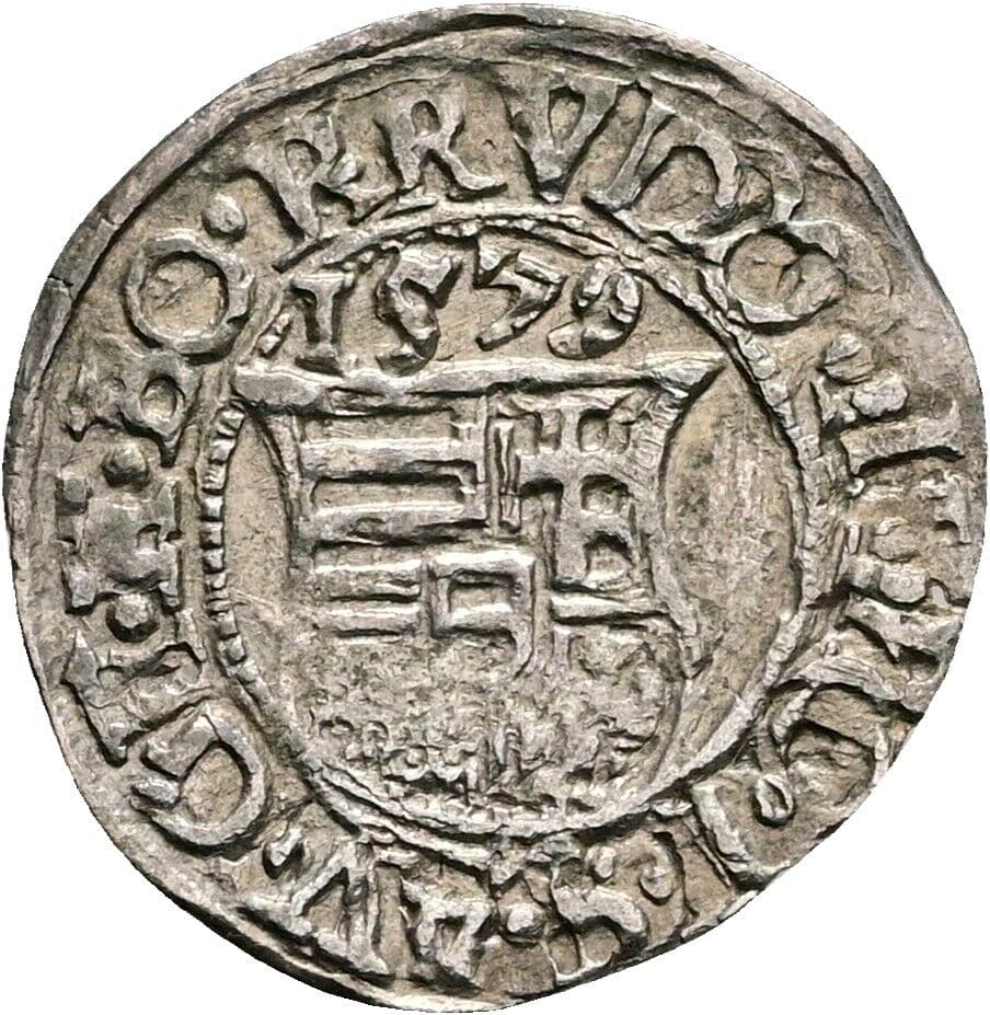 Denar 1579 KB, Kremnitz – Rückseite