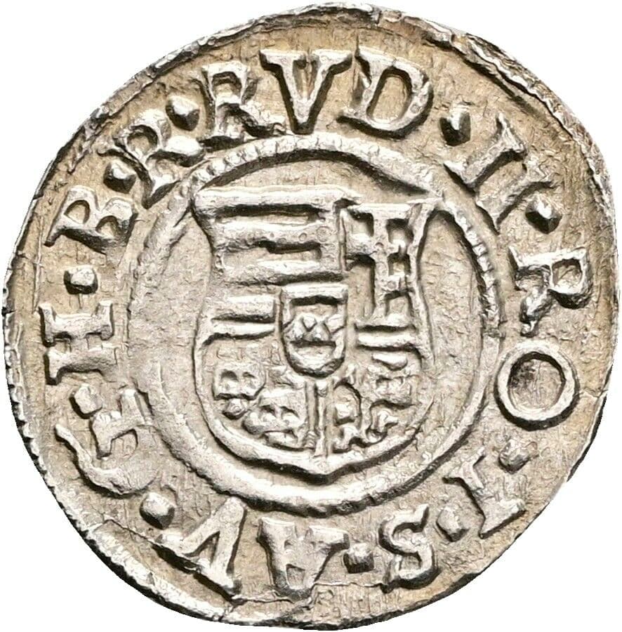 Denar 1587 KB, Kremnitz – Rückseite