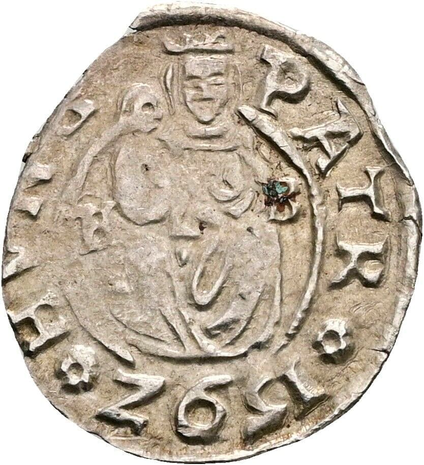 Denar 1592 KB, Kremnitz – Vorderseite