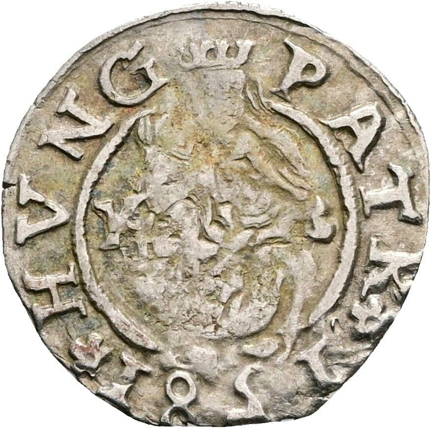 Denar 1581 KB, Kremnitz – Vorderseite